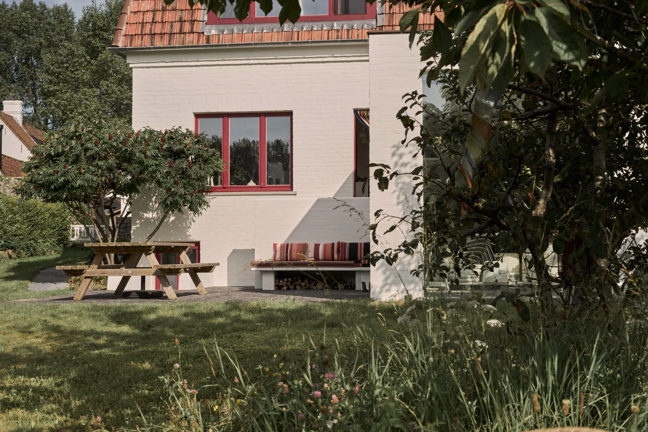 The exterior of the house in Damme