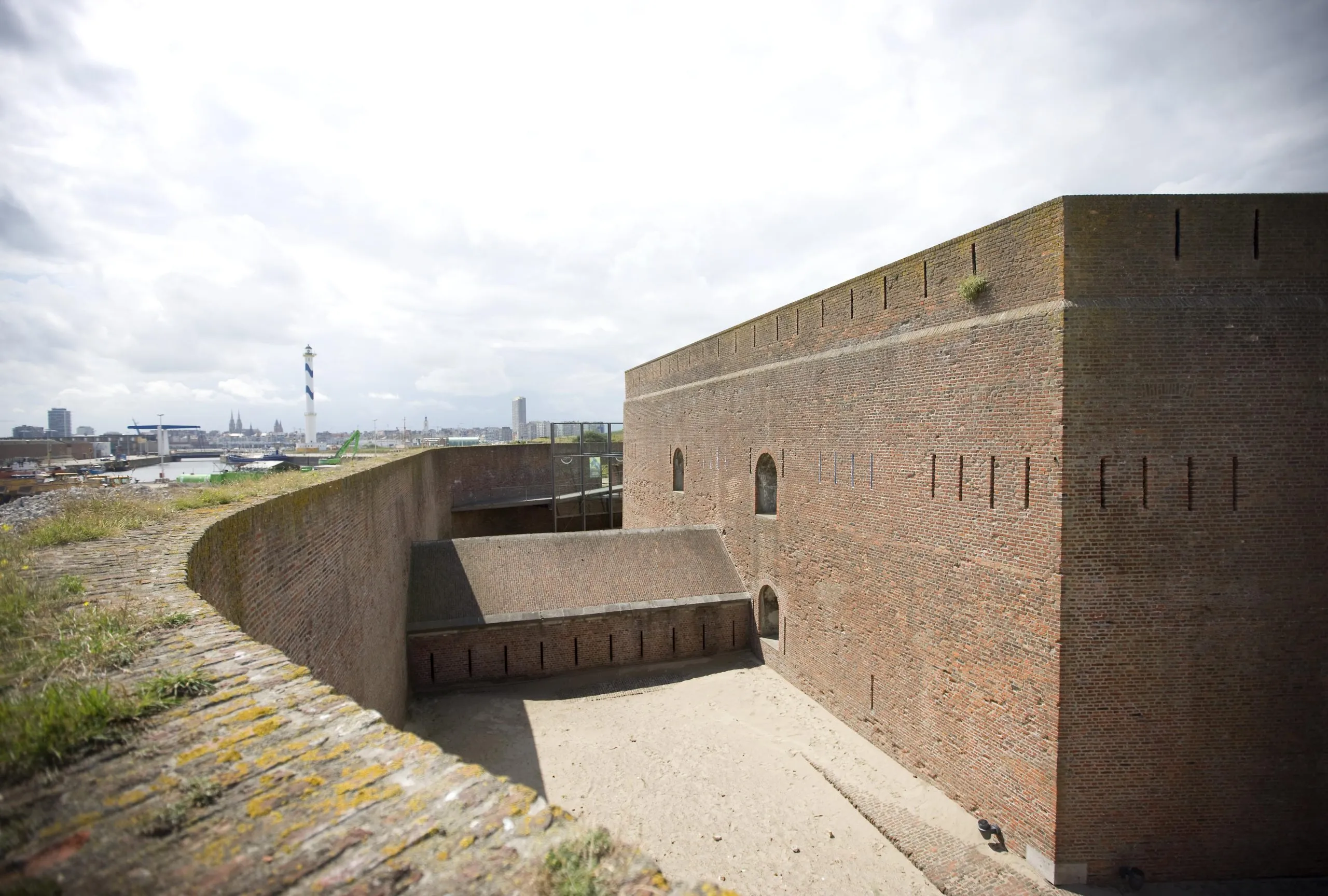 Fort Napoleon in Ostend, a star-shaped Napoleonic fortress near the beach